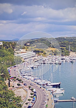 Port in Ciutadella on Minorca