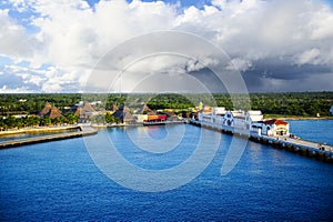 Port at Cozumel, Mexico photo