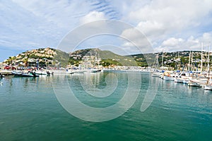 Port d'Andratx, Mallorca - old village in bay with beautiful coast photo