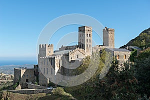 PORT DE LA SELVA (ESPAÃâA) OCTUBRE 2015 - MONASTERY SANT PERE DE photo