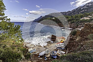 Port des Canonge on Mallorca`s west coast.