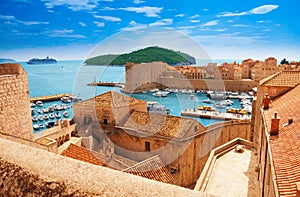 Port of Dubrovnik from the walls