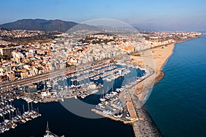 Port at El Masnou, Catalonia, Spain photo