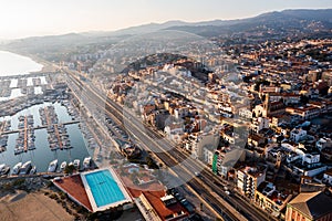 Port at El Masnou, Catalonia, Spain photo