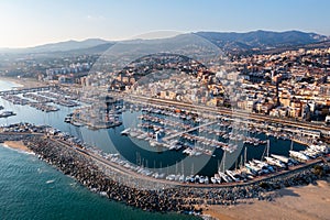 Port at El Masnou, Catalonia, Spain photo