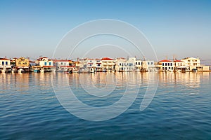 The port of Elafonisos in Lakonia, Greece