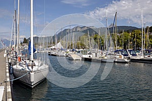 Port of Evian-les-Bains in France