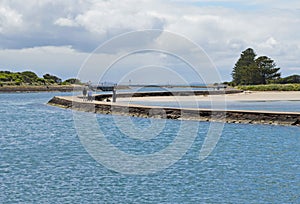 Port Fairy Victoria Australia - The Moyne River and Griffiths Island causeway