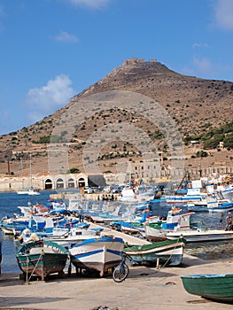 Port of Favignana, Sicily, Italy