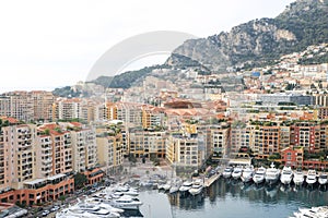 Port of Fontvieille in Monaco