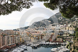 Port of Fontvieille in Monaco