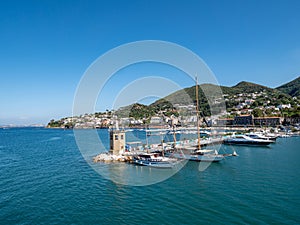 Port of Forio on Ischia in the gulf of Naples