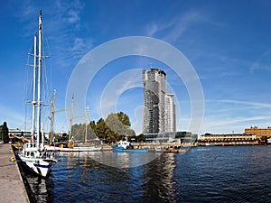 Port in Gdynia, Poland. photo