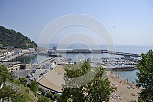 The port of Getaria, GuipÃºzcoa, in the Basque Country