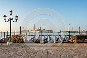 Port with gondolas