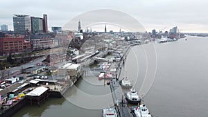 Port of Hamburg Germany from above