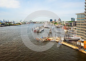 Port of Hamburg in Hamburg hdr