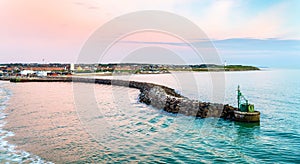 Port of Hirtshals at sunset - Denmark