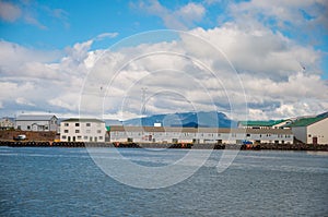 Port of Hofn in Iceland