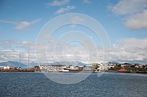 Port of Hofn in Iceland