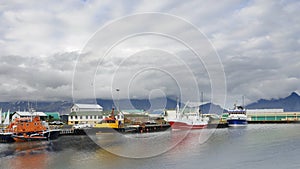 Port of Hofn in south Iceland photo