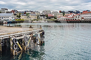 Port of Honningsvag in Finmark, Norway.