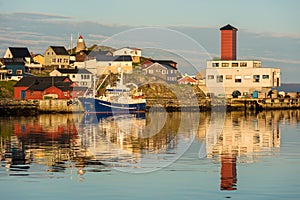 Port of Honningsvag in Finmark, Norway. photo