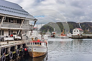 Port of Honningsvag in Finmark, Norway. photo