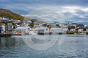 Port of Honningsvag in Finmark, Norway. photo