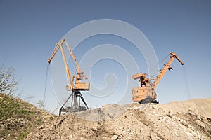 Port industrial cranes