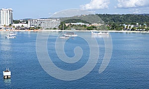 The port in Jamaica from Cruise Ship