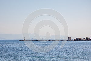 Port of Kerkira, capitol of Corfu, Greece