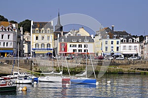 Port of Le Palais at Belle Ile in France photo