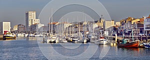 Port of Les Sables d`Olonne in France