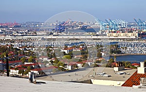 Port of Long Beach California industrial facility
