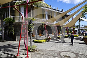 Port Louis, Mauritius - Exterior of the Blue Penny Museum