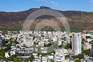 Port Louis Skyline capital of Mauritius by day