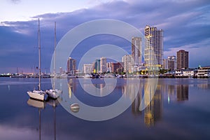 Port of Manila at manila bay, philippines