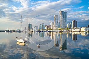 Port of Manila at manila bay, philippines