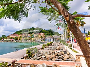 Marigot city, St. Martin Island