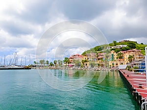 Marigot city, St. Martin Island