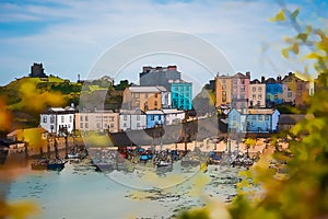 Port and marina in the beautiful little Tenby town