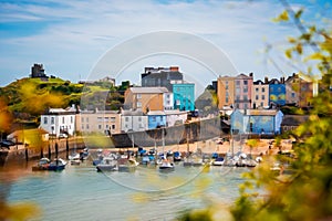 Port and marina in the beautiful little Tenby town