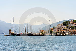 Port of Marmaris at noon.