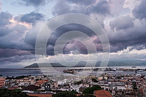 The Port of Messina in Sicily