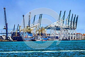 Port of Miami Freighter Miami Florida