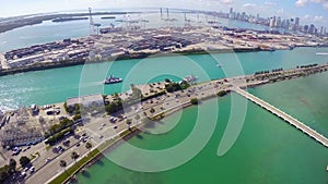 Port of Miami and Star Island