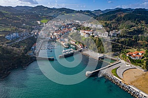 Port of Mutriku aerial view, Gipuzkoa