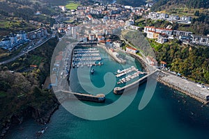 Port of Mutriku aerial view, Gipuzkoa