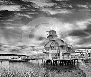 Port of Nanaimo on a cloudy summer evening, Vancouver Island